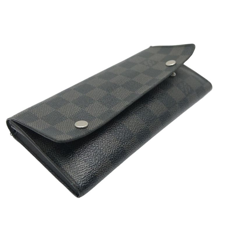 中古】 LOUIS VUITTON ダミエ ポルトフォイユ・ロン モデュラブル ...