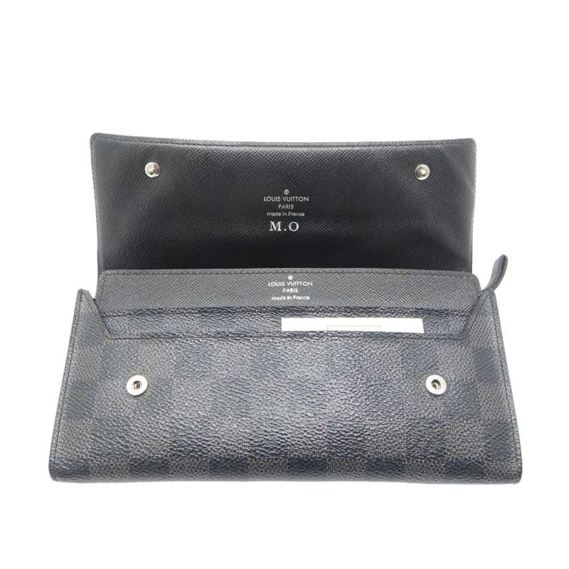 中古】 LOUIS VUITTON ダミエ ポルトフォイユ・ロン モデュラブル ...