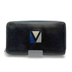 ◆◆ LOUIS VUITTON ルイヴィトン ジッピーオーガナイザー レザー M80709 ブラック LVカップ Cランク