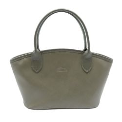 ◆◆ Longchamp ロンシャン ハンドバッグ　レザー　 オリーブ Aランク