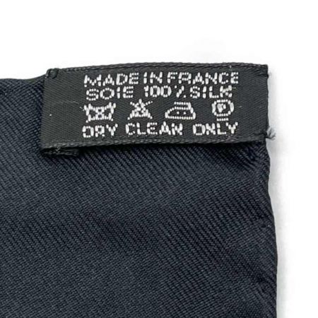  HERMES エルメス カレ スカーフ 88cm 演奏 ダンス f008 ブラック