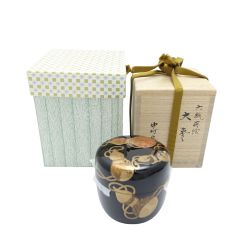 ◆◆ 中村宗悦 六瓢蒔絵 大棗 茶道具 箱付 Aランク
