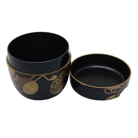  中村宗悦 六瓢蒔絵 大棗 茶道具 箱付