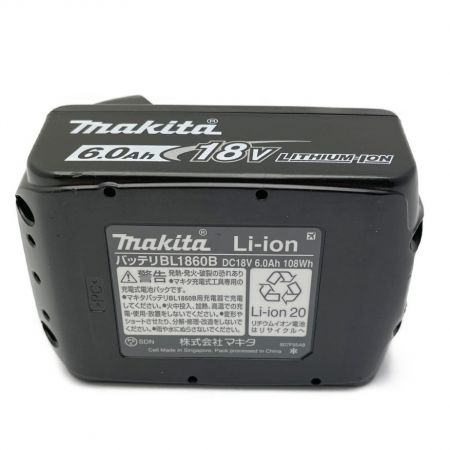  MAKITA マキタ バッテリー　18V　6.0AH　リチウムイオン BL1860B