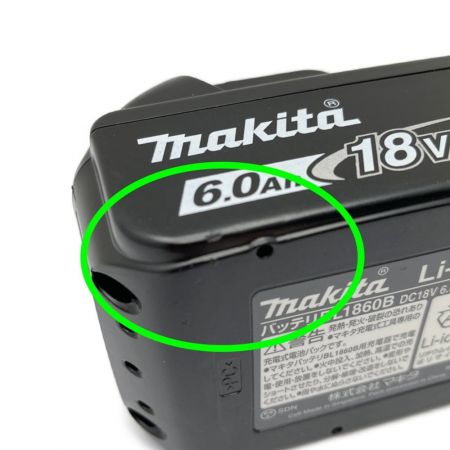  MAKITA マキタ バッテリー　18V　6.0AH　リチウムイオン BL1860B