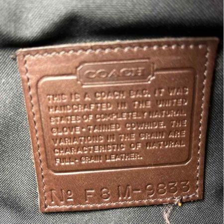  COACH コーチ セカンドバッグ 9833 ブラウン