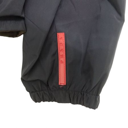  PRADA プラダ リバーシブルナイロンジャケット UGW660 ネイビー×ブラウン x ブラウン メンズLサイズ