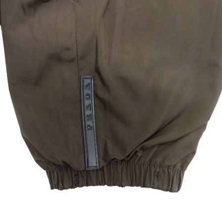  PRADA プラダ リバーシブルナイロンジャケット UGW660 ネイビー×ブラウン x ブラウン メンズLサイズ