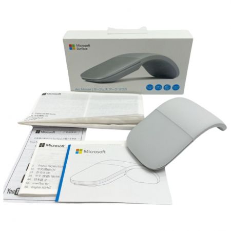  Microsoft マイクロソフト ワイヤレスマウス Arc Mouse 1791 グレー