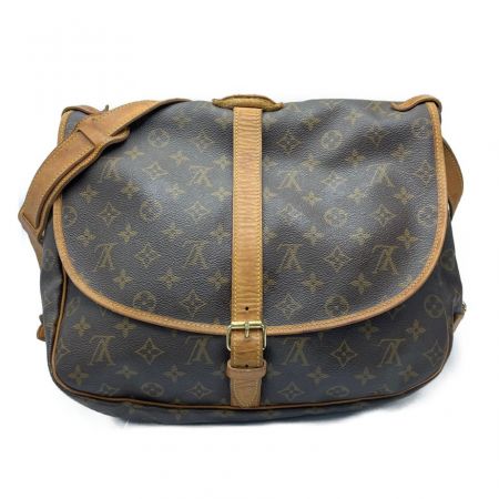  LOUIS VUITTON ルイヴィトン グ ショルダーバッグ モノグラム ソミュール35 M42254 ブラウン