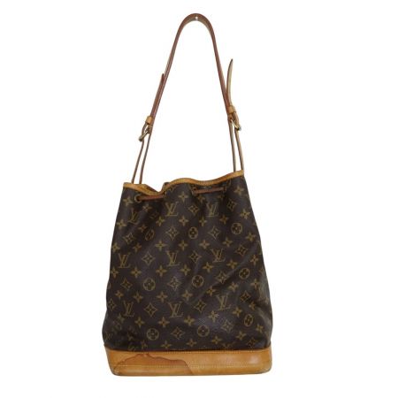  LOUIS VUITTON ルイヴィトン モノグラム ノエ 内部ヨゴレ有 レザー  M42224 ブラウン