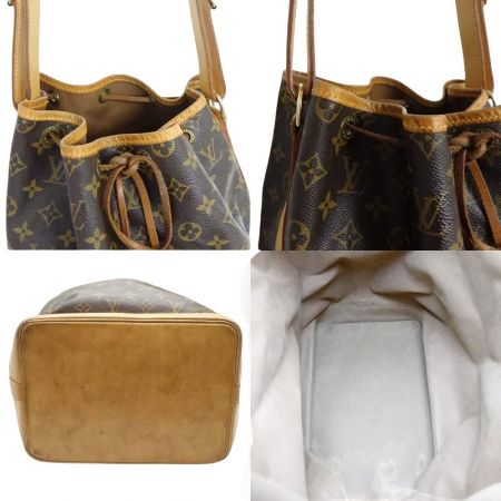  LOUIS VUITTON ルイヴィトン モノグラム ノエ 内部ヨゴレ有 レザー  M42224 ブラウン