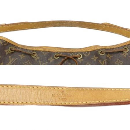  LOUIS VUITTON ルイヴィトン モノグラム ノエ 内部ヨゴレ有 レザー  M42224 ブラウン