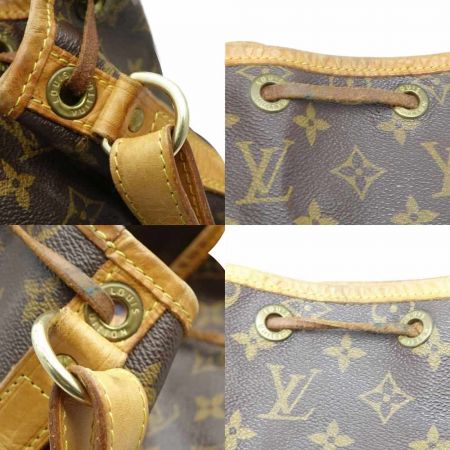  LOUIS VUITTON ルイヴィトン モノグラム ノエ 内部ヨゴレ有 レザー  M42224 ブラウン
