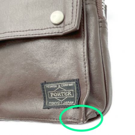  PORTER ポーター フリースタイル ボディバッグ ブラウン