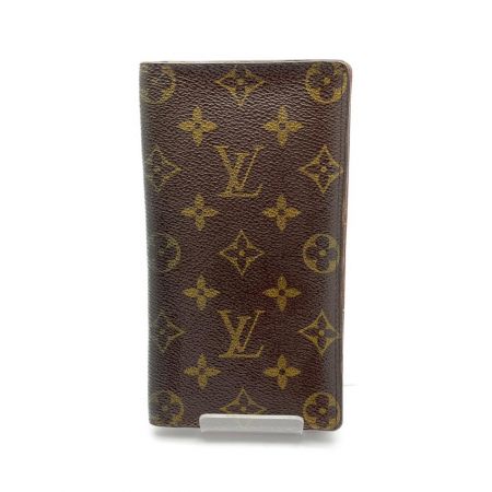  LOUIS VUITTON ルイヴィトン モノグラム ポルトカルトクレディ 反り有 M60825 ブラウン