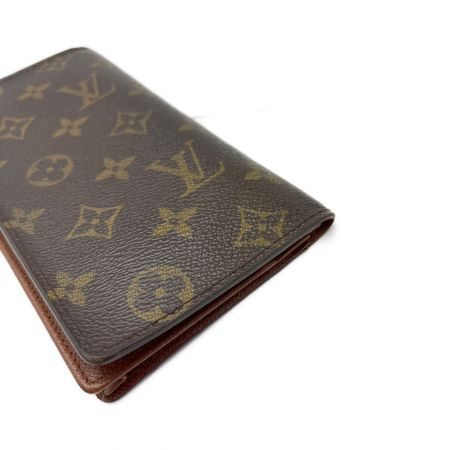  LOUIS VUITTON ルイヴィトン モノグラム ポルトカルトクレディ 反り有 M60825 ブラウン