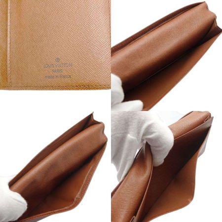 LOUIS VUITTON ルイヴィトン モノグラム ポルトカルトクレディ 反り有 M60825 ブラウン