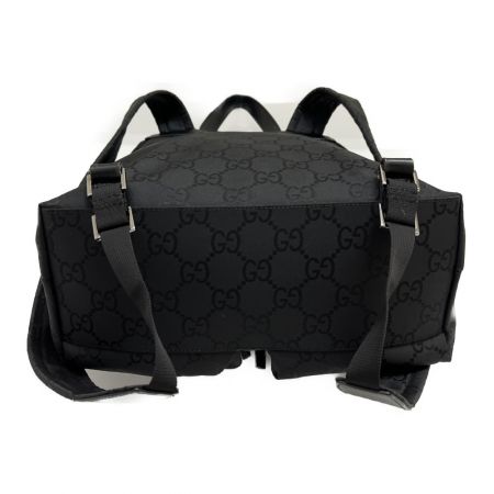  GUCCI グッチ リュック・デイパック ナイロン素材 GG 003-0238 002058 ブラック 紐に劣化あり。