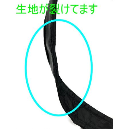  GUCCI グッチ リュック・デイパック ナイロン素材 GG 003-0238 002058 ブラック 紐に劣化あり。