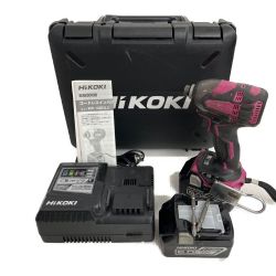 ◆◆ HiKOKI ハイコーキ コードレスインパクトドライバ WH18DDL2 パープル×ブラック Cランク