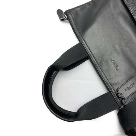  COACH コーチ 2WAYバッグ F11241 ブラック シボ革 シュリンクレザー