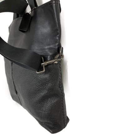  COACH コーチ 2WAYバッグ F11241 ブラック シボ革 シュリンクレザー