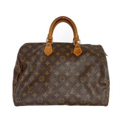 ◆◆ LOUIS VUITTON ルイヴィトン モノグラム スピーディ35 鍵欠品 M41524 ブラウン Cランク
