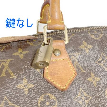  LOUIS VUITTON ルイヴィトン モノグラム スピーディ35 鍵欠品 M41524 ブラウン