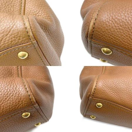  MIU MIU ハンドバッグ　角スレあり ブラウン