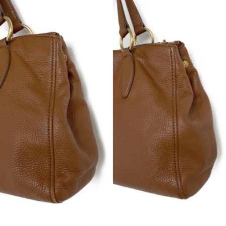  MIU MIU ハンドバッグ　角スレあり ブラウン