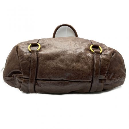  MIU MIU 2WAY　ショルダーバッグ　ハンドバッグ スレ有り ブラウン