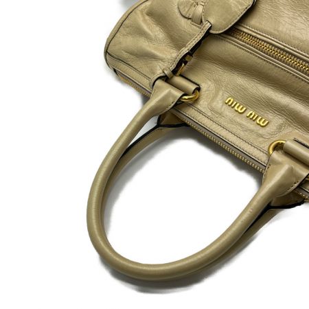  MIU MIU 2WAYバッグ クリーム