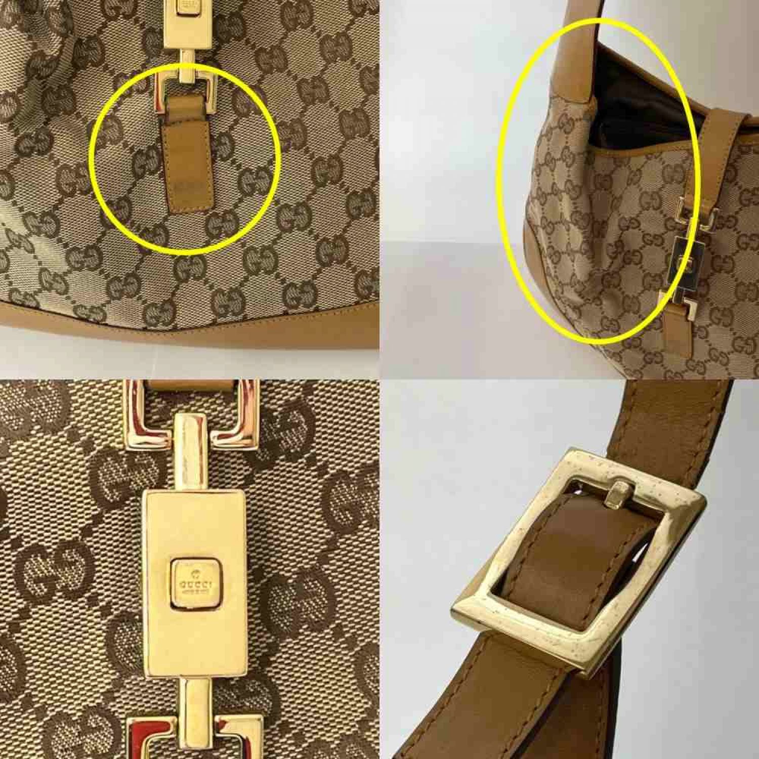 中古】 GUCCI グッチ ワンショルダーバッグ GGキャンバス ジャッキー