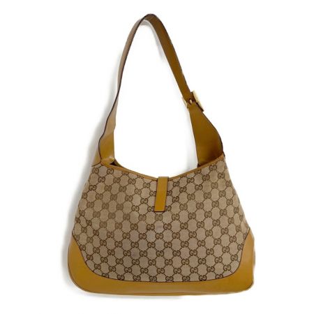  GUCCI グッチ ワンショルダーバッグ  GGキャンバス　 ジャッキー ベージュ