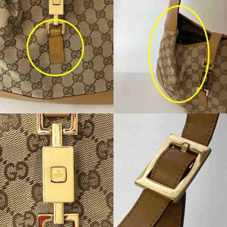  GUCCI グッチ ワンショルダーバッグ  GGキャンバス　 ジャッキー ベージュ