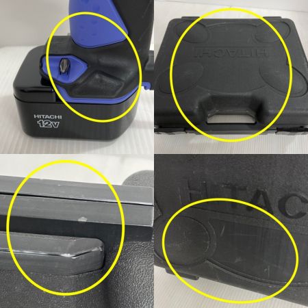  HITACHI 日立 コードレスドライバドリル　 FDS12DVD パープル