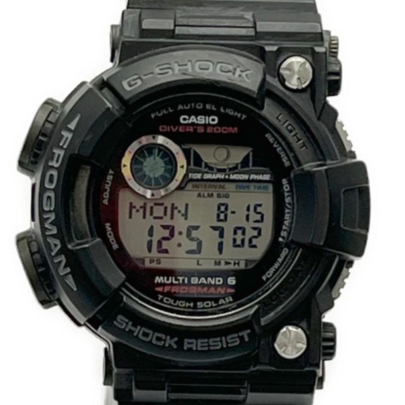 ◇◇CASIO カシオ G-SHOCK FROGMAN 本体のみ クオーツ GWF-1000 ブラック時計 - 腕時計(デジタル)