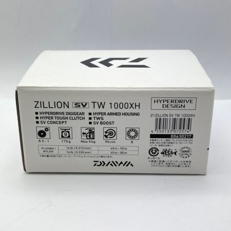  DAIWA ダイワ ベイトリール 21ZILLION SV TW 1000XH 1000XH