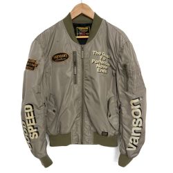 ◆◆ VANSON バンソン ナイロンジャケット　ソフトプロテクター装備　XL VS15109S カーキ Cランク