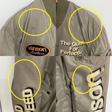  VANSON バンソン ナイロンジャケット　ソフトプロテクター装備　XL VS15109S カーキ