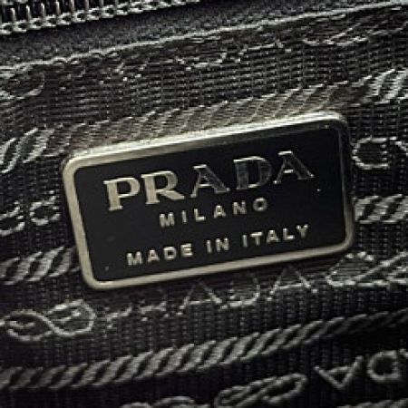  PRADA プラダ ショルダーバッグ グレー x ブラック
