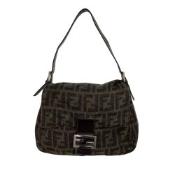 ◆◆ FENDI フェンディ ズッカ ウールマンマバケット  2305.26325.099 ブラウン Bランク