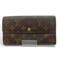 ◆◆ LOUIS VUITTON ルイヴィトン モノグラム ポシェットポルトモネクレディ 内部ヨゴレ有 M61724 ブラウン Cランク