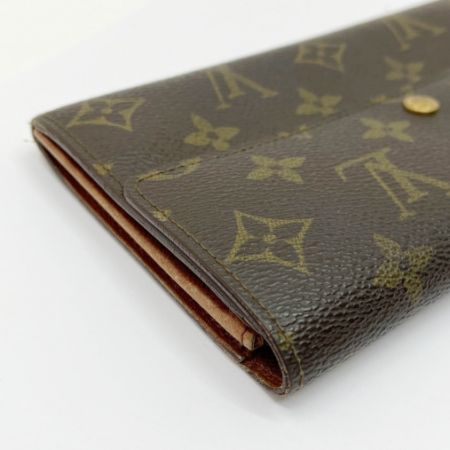  LOUIS VUITTON ルイヴィトン モノグラム ポシェットポルトモネクレディ 内部ヨゴレ有 M61724 ブラウン