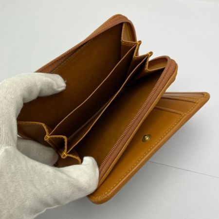  HUNTING WORLD ハンティングワールド 二つ折り財布 21I 1 01 ベージュ x カーキ