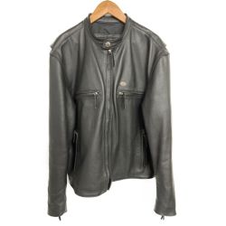 ◆◆ HARLEY-DAVIDSON ハーレーダビッドソン シングルレザーライダースジャケット XXL 98124-98VM ブラック Bランク