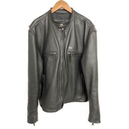  HARLEY-DAVIDSON ハーレーダビッドソン シングルレザーライダースジャケット XXL 98124-98VM ブラック