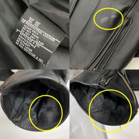  HARLEY-DAVIDSON ハーレーダビッドソン シングルレザーライダースジャケット XXL 98124-98VM ブラック