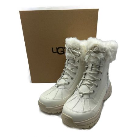 【中古】 UGG アグ YOSE FLUFF ブーツ 25cm W/1112328 ホワイト